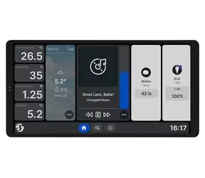 Shelly Wall Display X2 bílá / Nástěnný displej / WiFi, Bluetooth / 6,95" dotykový / relé 5A