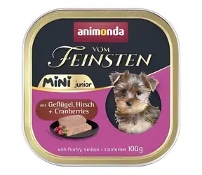 ANIMONDA Vom Feinsten Junior paštika drůbeží, zvěřina, brusinky / 100 g / pro malá plemena / bez obilovin