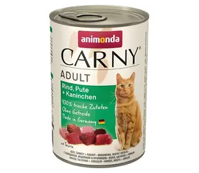 Animonda Carny Adult hovězí, krůta, králík / Konzerva pro kočky / 400 g