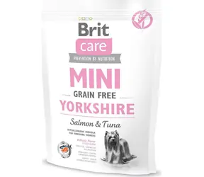 BRIT CARE Granule Mini Yorkshire grain free losos a tuňák 400 g / Krmivo pro psy / Malá plemena / Bez obilovin