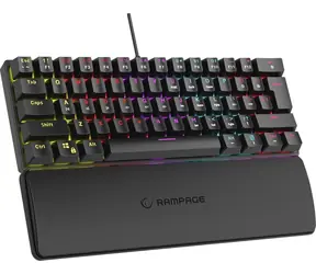 Rampage Plower K60 / Herní klávesnice / mechanická / RMP Blue Switch