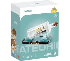KOCO Stavebnice Boat in Bottle: Titanic mini / 918 dílků