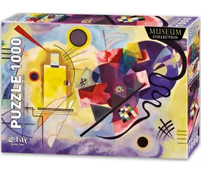 STAR Puzzle Žlutá, červená, modrá / 1000 dílků / 68 × 48 cm