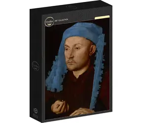GRAFIKA Puzzle Portrét muže s modrým chaperonem / 1000 dílků / 47,8 × 69 cm