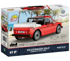 COBI 24660 Stavebnice Volkswagen Golf I Cabrio červená / 1:35 / 89 dílků