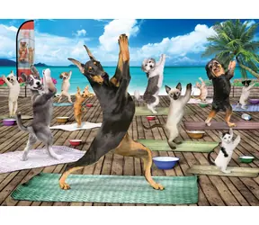 EUROGRAPHICS Puzzle Jóga v lázních XL / 500 dílků / 68 x 48 cm