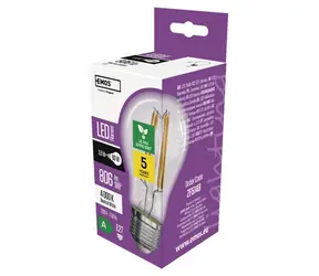 GP MET LED žárovka A60 E27 3,8W neutrální bílá / LED žárovka / 806 lm / 4000K / náhrada 60W
