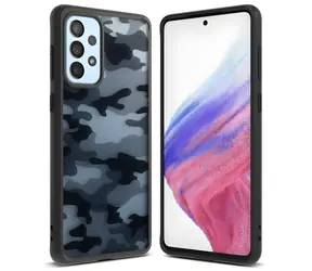 Ringke Fusion Matte černá / Kryt / Samsung Galaxy A73 / Gelový TPU s rámečkem