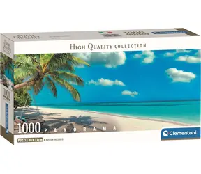 CLEMENTONI Panoramatické puzzle Houpačka u oceánu / 1000 dílků / od 14 let