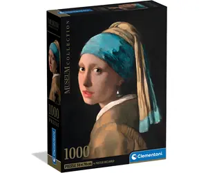CLEMENTONI Puzzle Museum Collection: Dívka s perlou / 1000 dílků / od 14 let