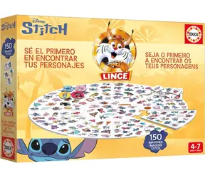 EDUCA Hra Lynx Stitch 150 obrázků / Postřehová hra / 150 kartiček / 4 hráči