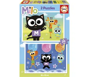 EDUCA Puzzle Milo / 2x20 dílků