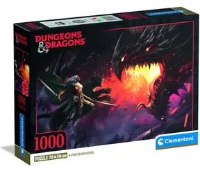 CLEMENTONI Puzzle Dungeons&Dragons: Z očí do očí / 1000 dílků / od 14 let
