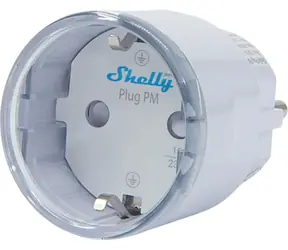 Shelly Plug PM Gen3 bílá / Chytrá zásuvka / měření spotřeby / WiFi, Bluetooth / 16A