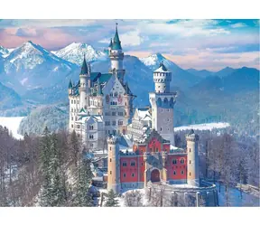 EUROGRAPHICS Puzzle Zámek Neuschwanstein / 1000 dílků / 68 × 49 cm