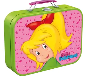 SCHMIDT Puzzle Malá čarodějka Bibi 4v1 / 60+60+100+100 dílků / plechový kufřík