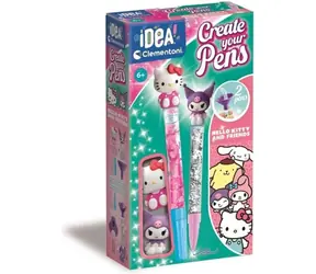 CLEMENTONI IDEA Kreativní sada pro výrobu per Hello Kitty a Kuromi / od 6 let