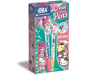 CLEMENTONI IDEA Kreativní sada pro výrobu per Hello Kitty a My Melody / od 6 let
