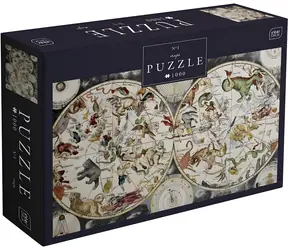 INTERDRUK Puzzle Maps 1: Znamení zvěrokruhu / 1000 dílků / 67 × 48 cm
