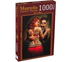 MAGNOLIA Puzzle Lydia, potetovaná dáma / 1000 dílků / 48 x 68 cm