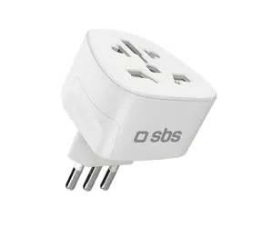 SBS Cestovní adaptér pro Itálii bílá / Cestovní adaptér / Univerzální