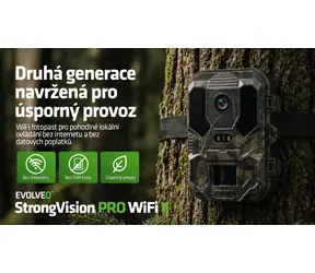 EVOLVEO StrongVision PRO WiFi II / Fotopast / PIR / IP65 / 4K video / WiFi / 10 000 mAh