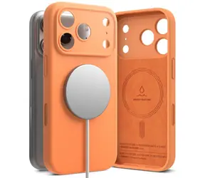 Ringke Silicone Magnetic MagSafe Tangerine / Kryt / Apple iPhone 17 Pro Max / Silikonový / MagSafe