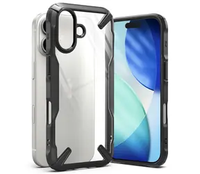 Ringke Fusion X iPhone 17 černá / Kryt / Polykarbonát / TPU / Zesílené rohy