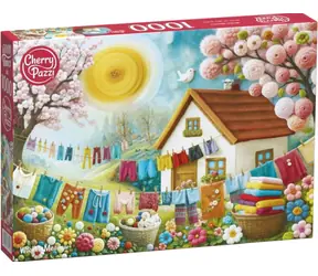 CHERRY PAZZI Puzzle Vlněná louka / 1000 dílků / 70 × 50 cm
