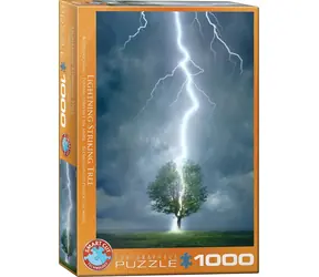 EUROGRAPHICS Puzzle Strom zasažený bleskem / 1000 dílků / 67,6 x 48,9 cm