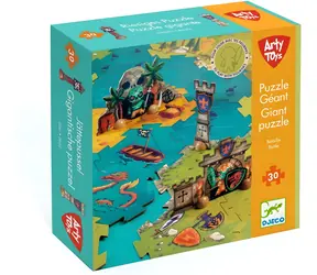 DJECO Obří puzzle Bitva / 30 dílků / 69 x 95 cm