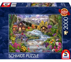 SCHMIDT Puzzle Horský potok / 2000 dílků / 96,8 × 69,2 cm