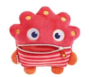 SCHMIDT Plyšák Mika červeno-růžová / Worry Eater / 18 cm / od 36 měsíců
