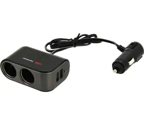 Compass Rozdvojka do autozásuvky 12/24 V / Nabíjecí adaptér / 2x USB / 2100 mA / max. 5 A