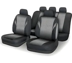 Compass POLY šedá / Potahy sedadel / sada 9 ks / airbag v opěradle