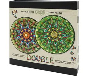 CURIOSI Puzzle Double: Cirkus / 154 dílků / oboustranné / dřevěné