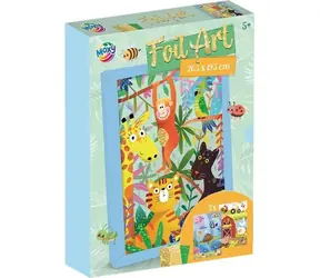 MOXY Kreativní sada Foil Art Zvířata / Kreativní sada / metalické fólie / 3 obrázky