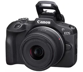 Canon EOS R100 + RF-S 18-45mm F4.5-6.3 IS STM černá / Fotoaparát / CMOS APS-C / 4K video / Wi-Fi / Bluetooth