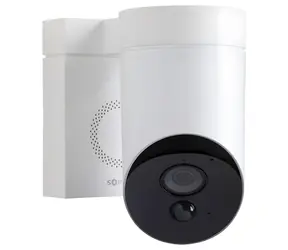 Somfy V2 bílá / Venkovní bezpečnostní kamera / FullHD 1080p / Wi-Fi / Noční vidění 8 m / Siréna 110 dB / IP54