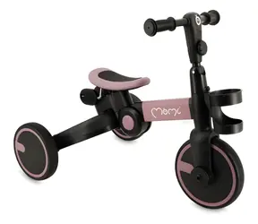 MOMI Odrážedlo FILO 3v1 růžová / od 18 měsíců / nosnost do 25 kg / skládací / hliníkový rám