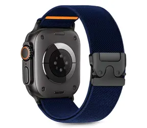 Tech-Protect Nylon Clasp tmavě modrá / Řemínek pro Apple Watch / 44/45/46/49 mm / Nylon