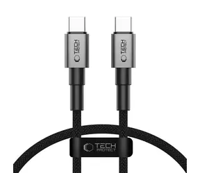 Tech-Protect UltraBoost DNA šedá / Kabel USB-C - USB-C / PD 60W / 3A / 25 cm
