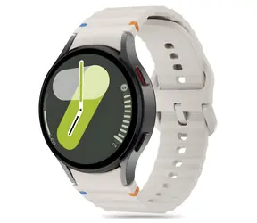 Tech-Protect Silicone Sport béžová / Řemínek / pro Samsung Galaxy Watch 4/5/5 Pro/6/7/FE