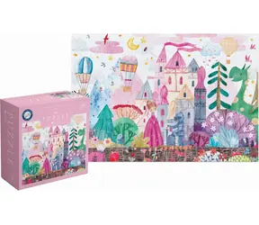 INTERDRUK Puzzle se samolepkami Zámek / 250 dílků / rozměr 48 × 33 cm