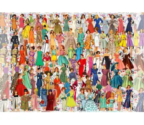 GRAFIKA Puzzle Módní vzpomínky / 1000 dílků / 69 × 47,8 cm