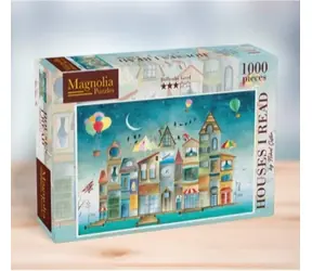 MAGNOLIA Puzzle Domy, o kterých jsem četl / 1000 dílků / 68 x 48 cm