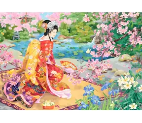 GRAFIKA Puzzle Haru No Uta / 1000 dílků / 69 × 47,8 cm
