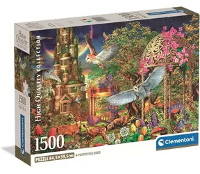 CLEMENTONI Puzzle Lesní zahrada fantazie / 1500 dílků / od 14 let