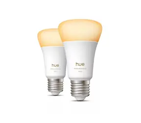 Philips Hue WA 1100 teplá bílá 2 ks / Chytrá LED žárovka / E27 / A60 / 9,5 W / 1100 lm / Bluetooth/Zigbee / stmívatelná