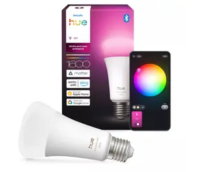 Philips Hue WCA 810 A60 E27 / Chytrá LED žárovka / 1600 lm / 16 mil. barev / stmívatelná / Bluetooth/Zigbee